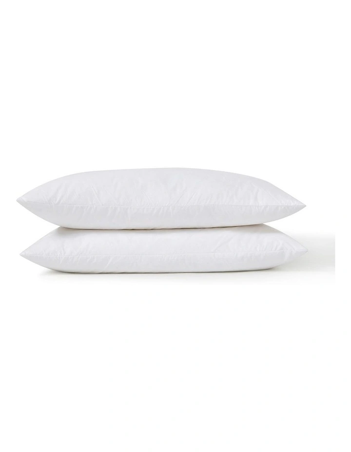 Rectangular Cushion Insert White Duck Feather Fill Twin Pack 40x60cm in White image 3