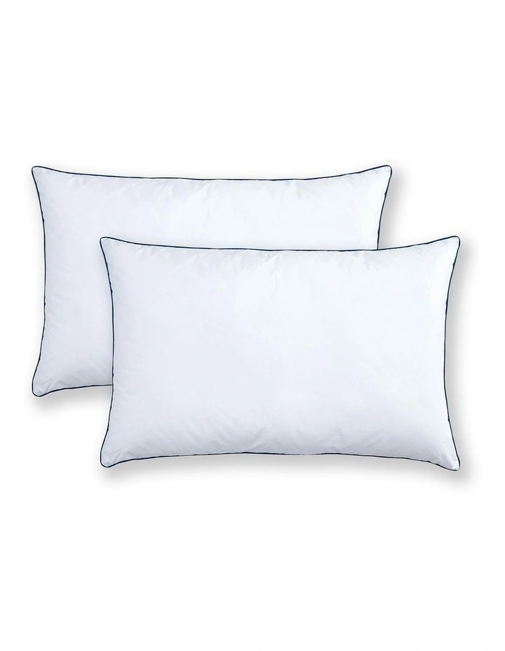 Sleep Form Low And Soft Profile Pillow Twin Pack 48 x 73cm in White image 2