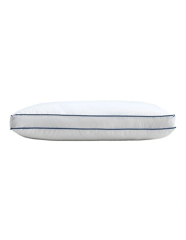 Sleep Form High And Firm Profile Pillow Twin Pack 43 x 68cm with 5cm Gusset in White image 3