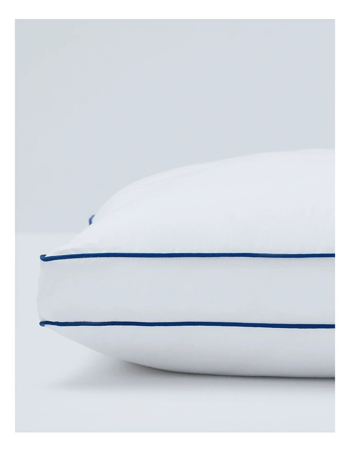Sleep Form High And Firm Profile Pillow Twin Pack 43 x 68cm with 5cm Gusset in White image 4