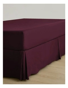 Superfine Washed Microfibre Pleated Valance in Cherry