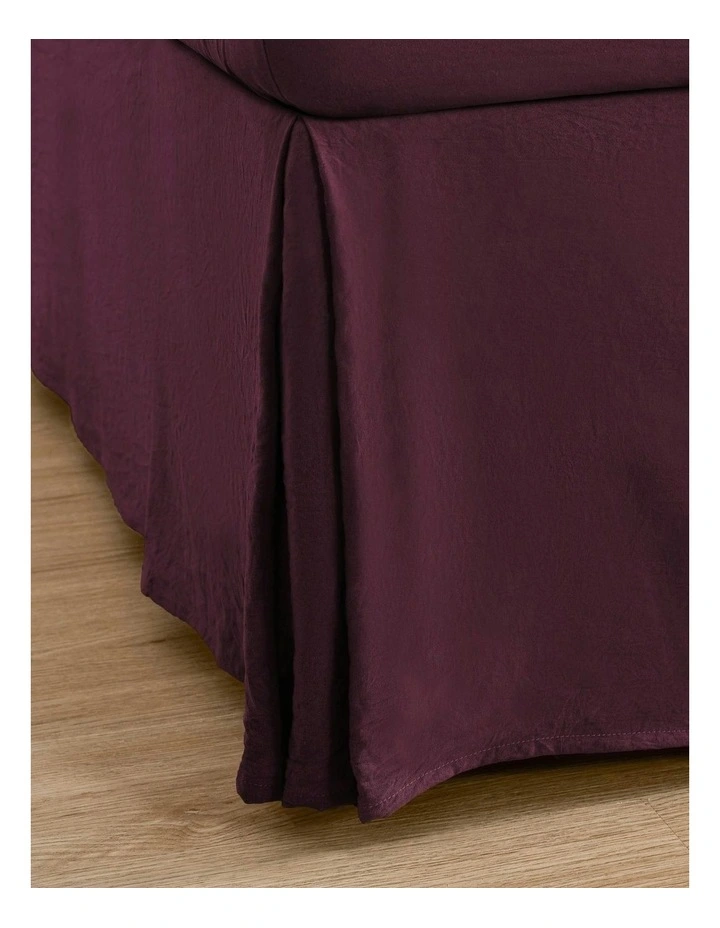 Superfine Washed Microfibre Pleated Valance in Cherry image 3