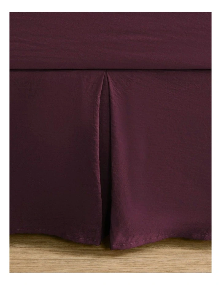 Superfine Washed Microfibre Pleated Valance in Cherry image 4