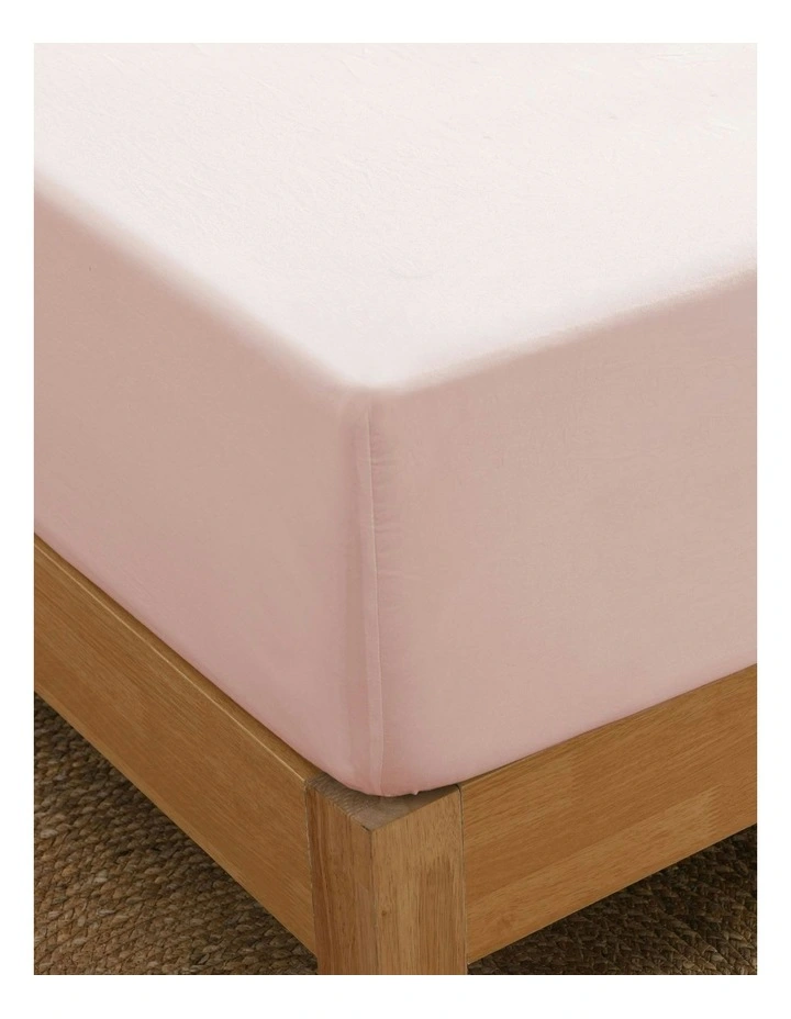 Superfine Washed Microfibre Sheet Set in Blush Pink image 3