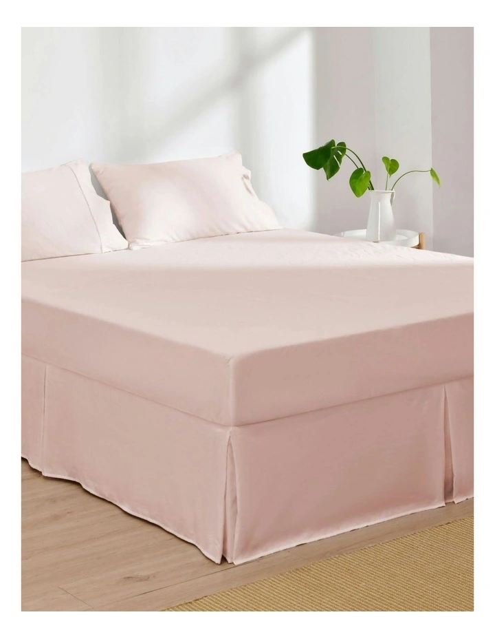 Superfine Washed Microfibre Pleated Valance in Blush Pink image 2