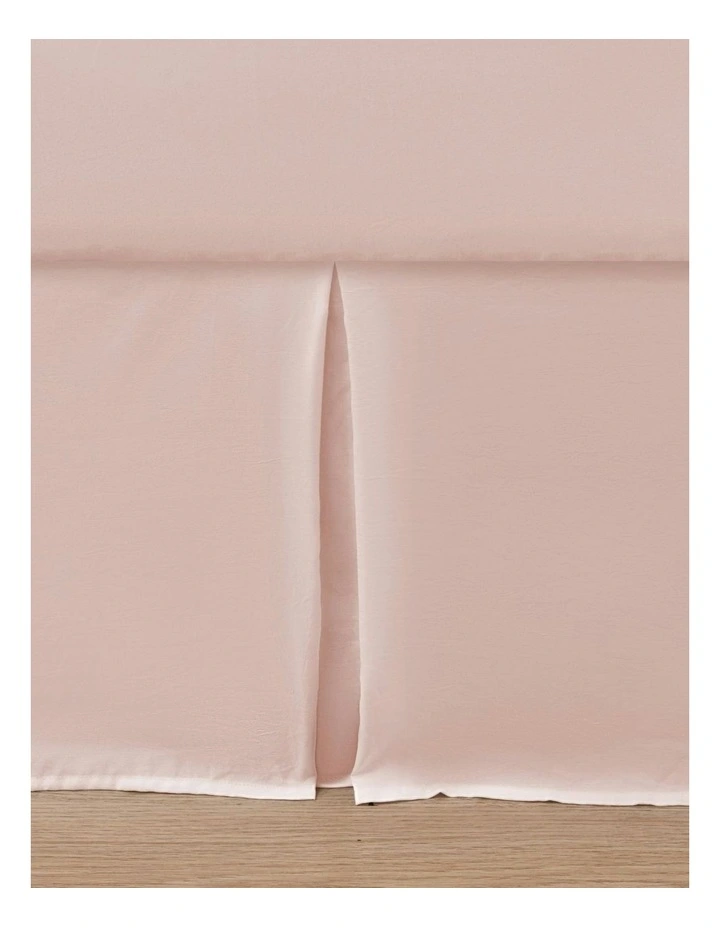 Superfine Washed Microfibre Pleated Valance in Blush Pink image 4