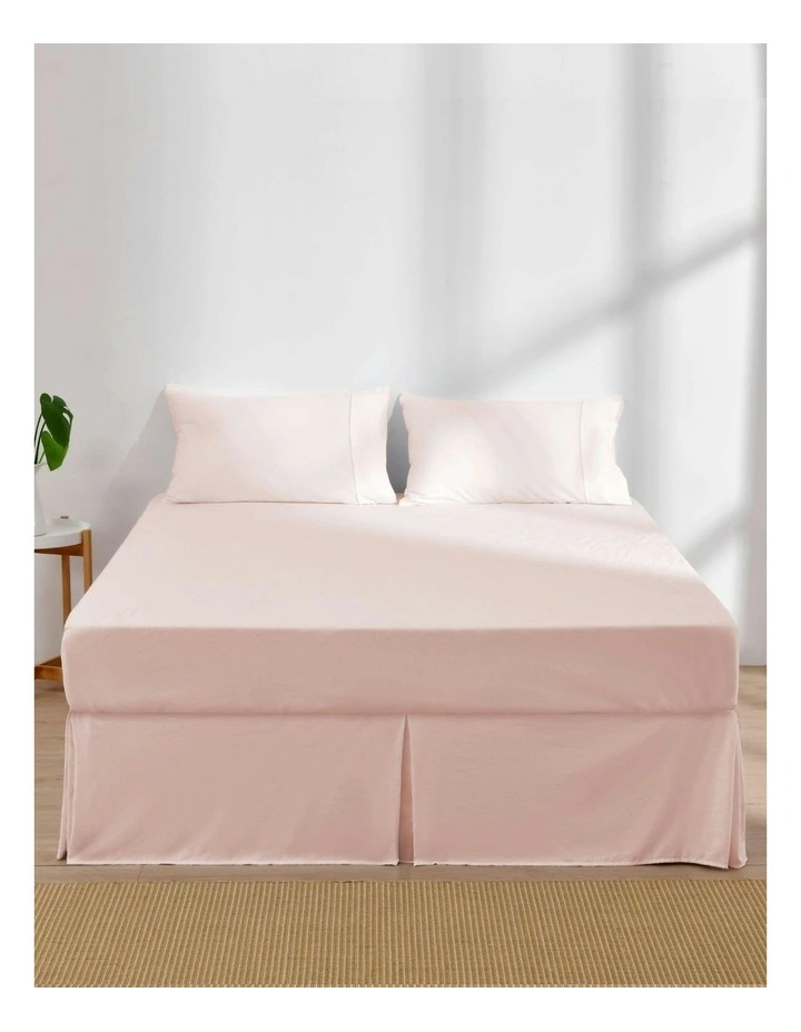 Superfine Washed Microfibre Pleated Valance in Blush Pink image 6