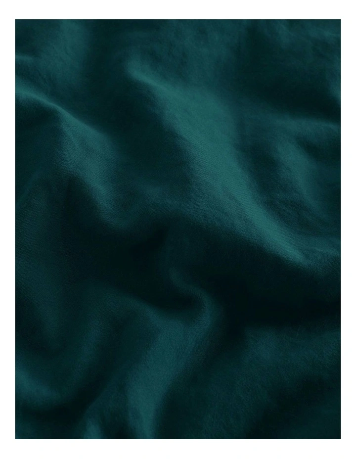 Superfine Washed Microfibre Combo Fitted Sheet Set in Teal image 6