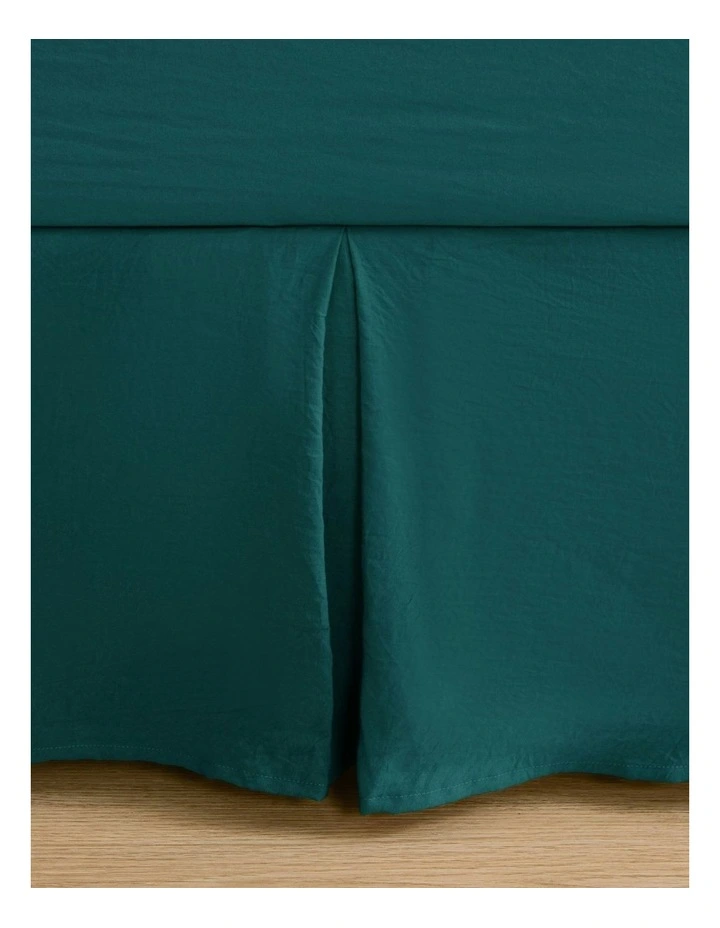 Superfine Washed Microfibre Pleated Valance in Teal image 3