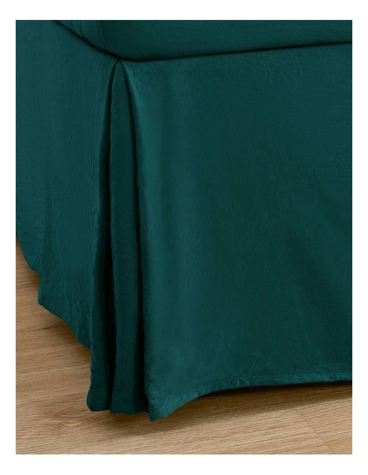 Superfine Washed Microfibre Pleated Valance in Teal image 4