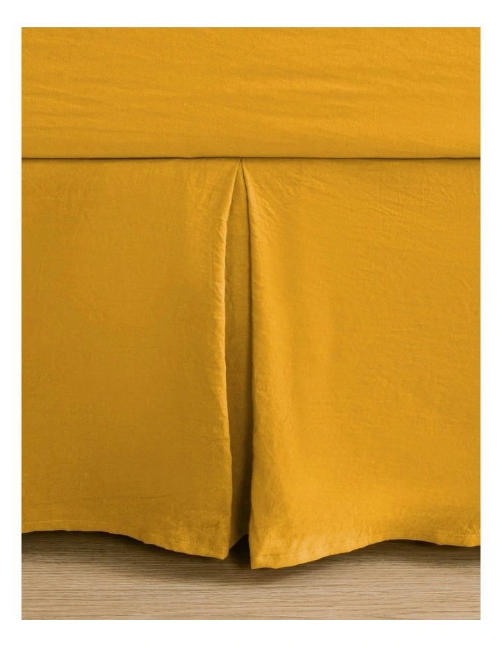 Superfine Washed Microfibre Pleated Valance in Mustard image 4