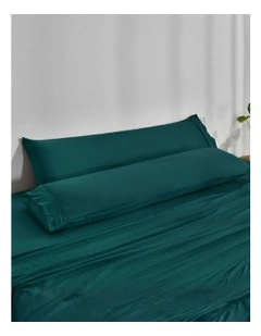 Superfine Washed Microfibre Body Pillowcase Twin Pack in Teal