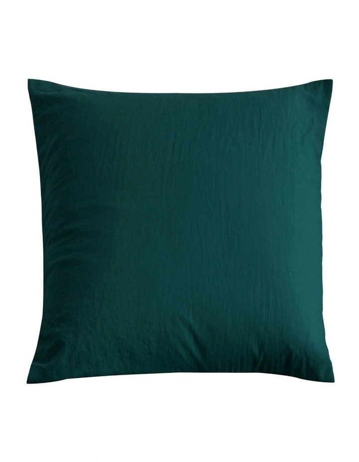 Superfine Washed Microfibre European Pillowcase in Teal image 5