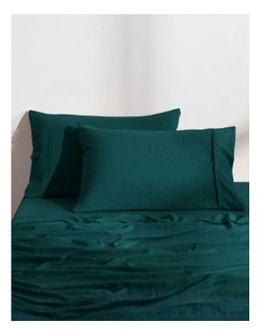 Superfine Washed Microfibre Standard Pillowcase Twin Pack in Teal