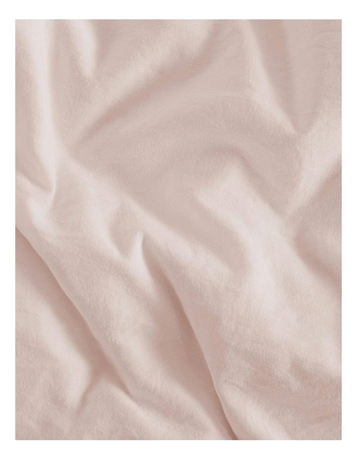 Superfine Washed Microfibre V-Shape Pillowcase Twin Pack in Blush Pink image 3