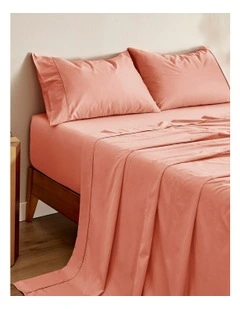 Bamboo Cotton Sateen Sheet Set 400TC in Clay