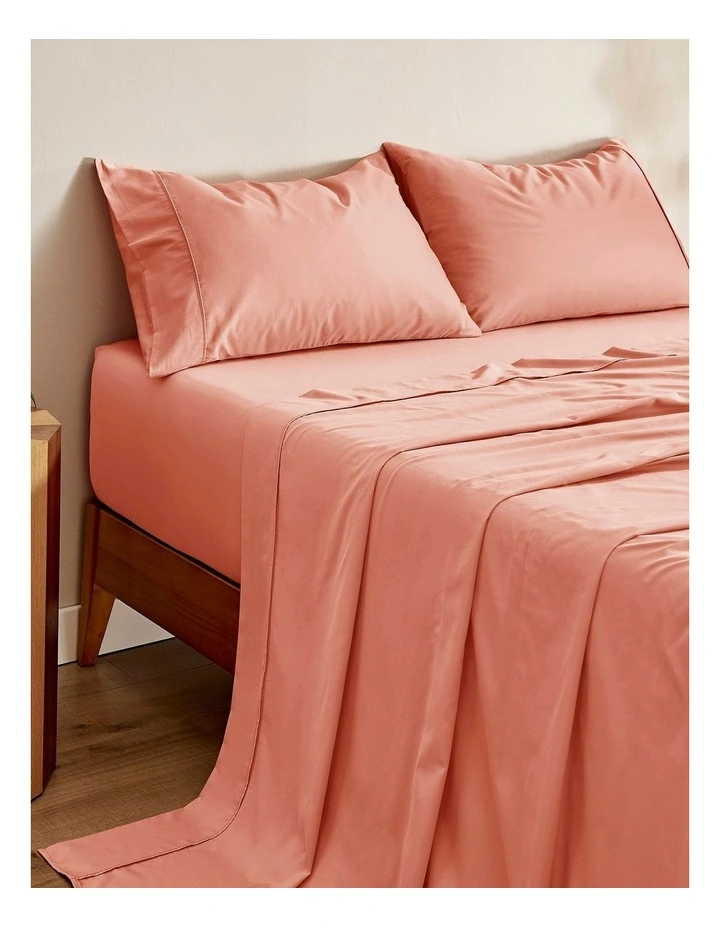 Bamboo Cotton Sateen Sheet Set 400TC in Clay image 1