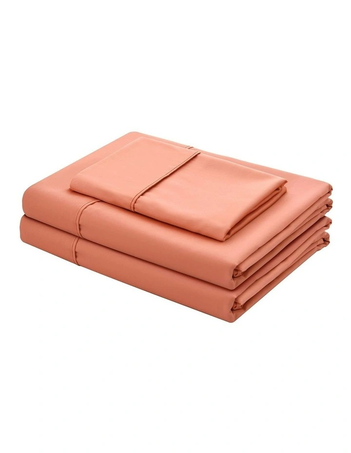 Bamboo Cotton Sateen Sheet Set 400TC in Clay image 5