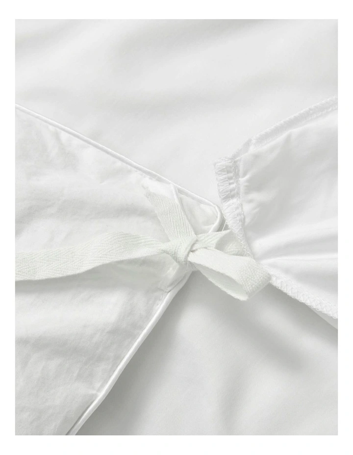 Bamboo Cotton Sateen Quilt Cover Set 400TC in White image 2