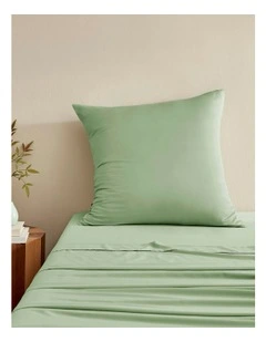 Bamboo Cotton Sateen Euro Pillowcase 400TC in Sage