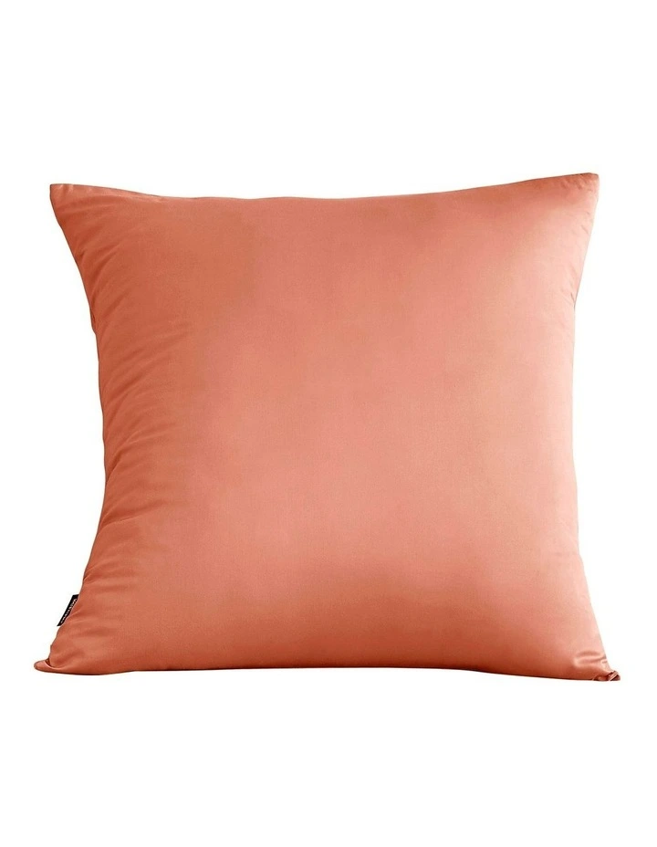 Bamboo Cotton Sateen Euro Pillowcase 400TC in Clay image 2