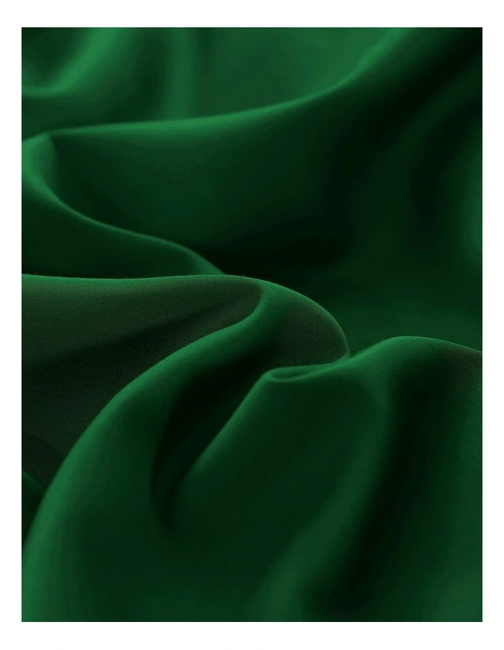 Bamboo Cotton Sateen Pillowcase Twin Pack 400TC in Eden Green image 3