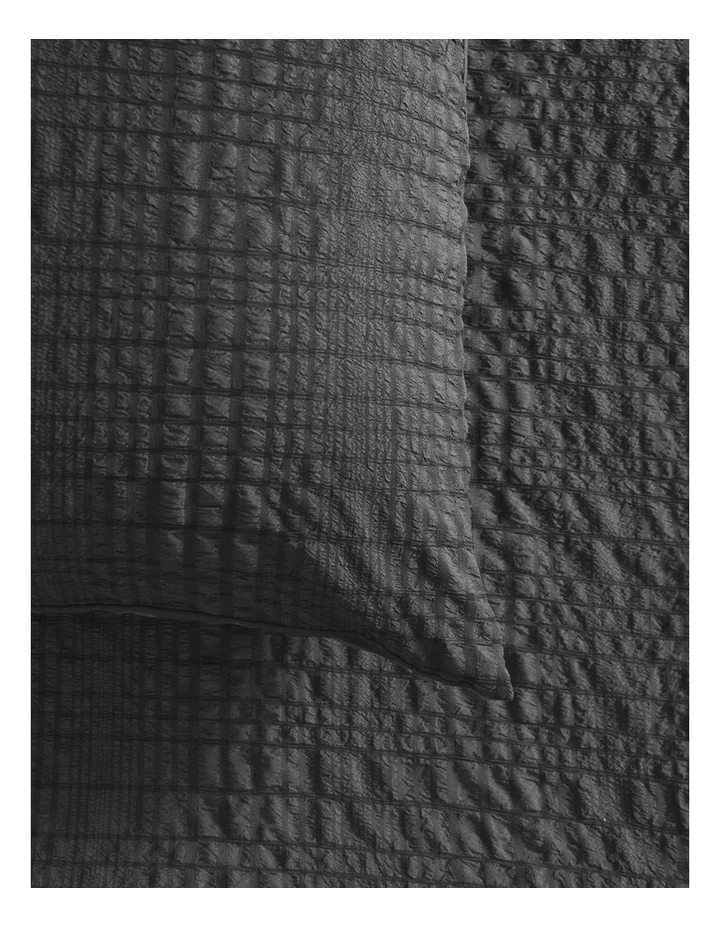 Ellis Seersucker Quilt Cover Set in Charcoal image 5