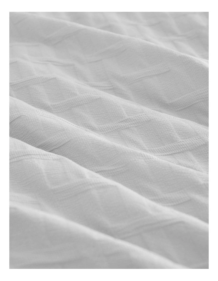 Aubrey Jacquard Quilt Cover Set in Dove Grey image 4