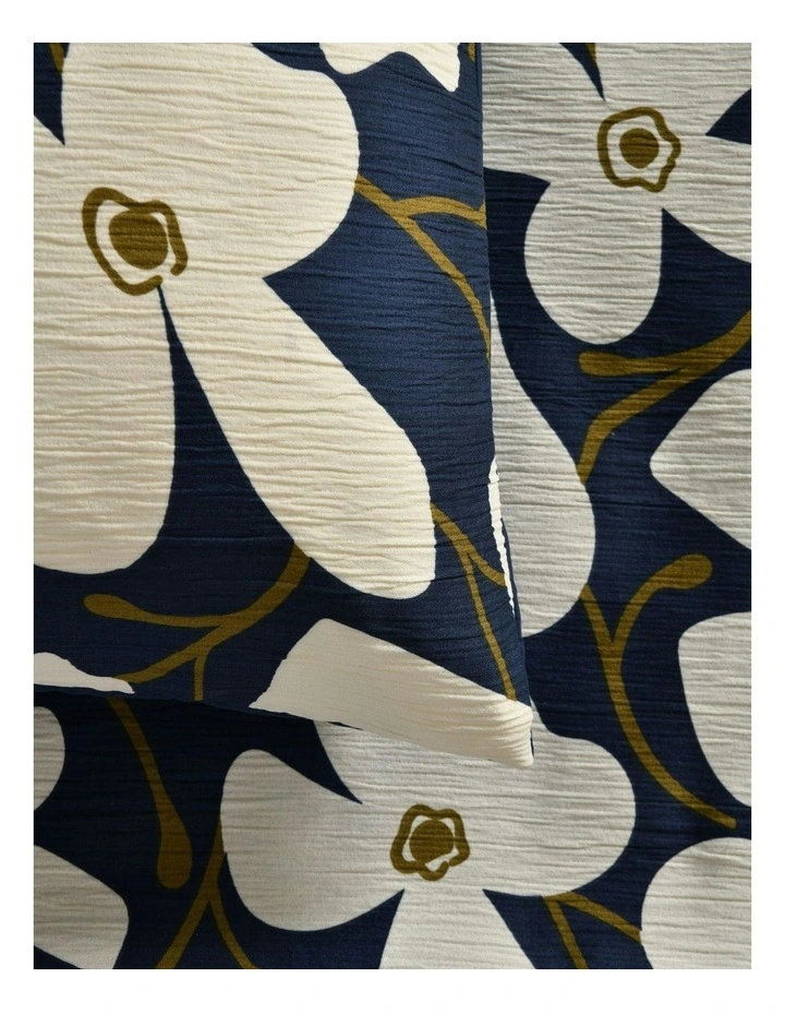 Ezra Printed Quilt Cover Set in Navy image 5