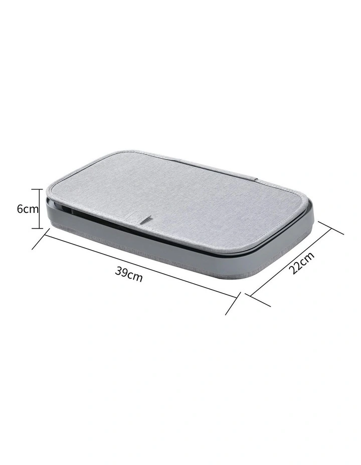 Voyager Slim Faux Linen Laundry Hamper 22x39x67cm in Grey image 6