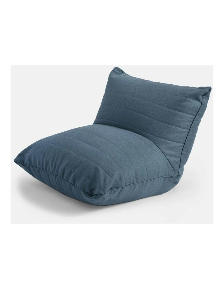 Linoire Quilted Beanbag Lounger in Atlantic Blue image 2