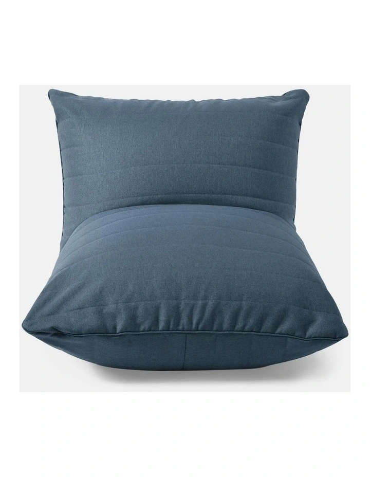 Linoire Quilted Beanbag Lounger in Atlantic Blue image 3