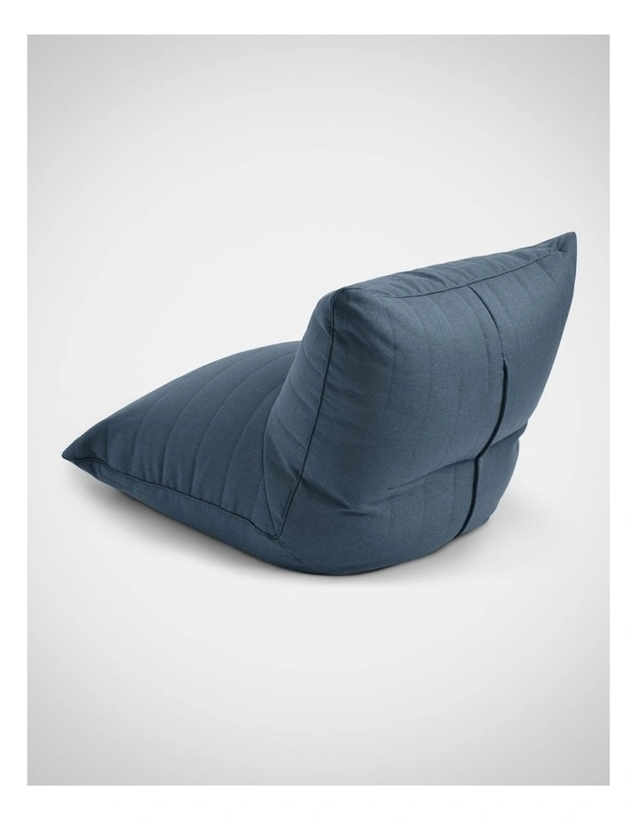 Linoire Quilted Beanbag Lounger Cover in Atlantic Blue image 4
