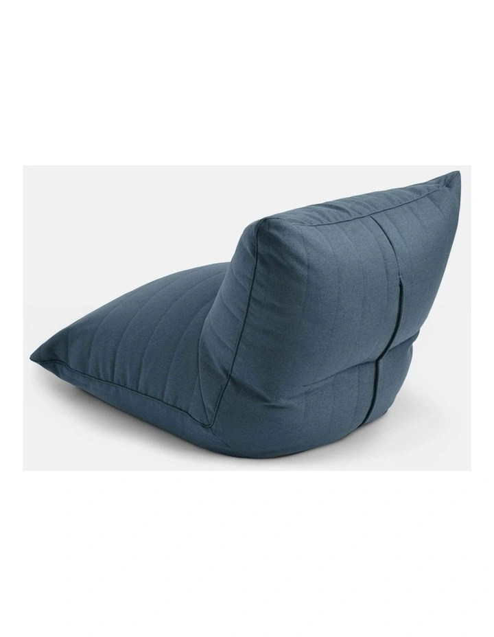 Linoire Quilted Beanbag Lounger in Atlantic Blue image 4