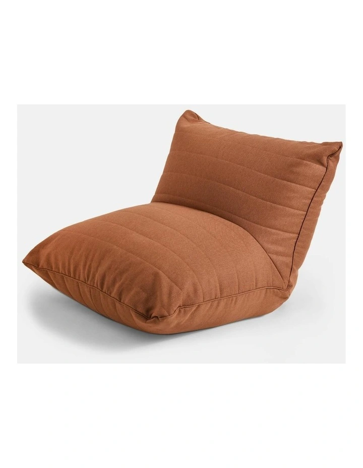Linoire Quilted Beanbag Lounger in Rust image 2