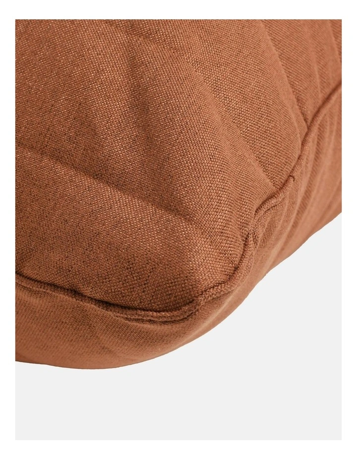 Linoire Quilted Beanbag Lounger Cover in Rust image 7