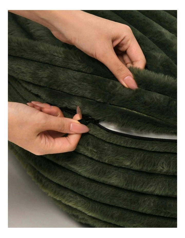 Cloud Crushed Foam Dog Bed in Olive image 5