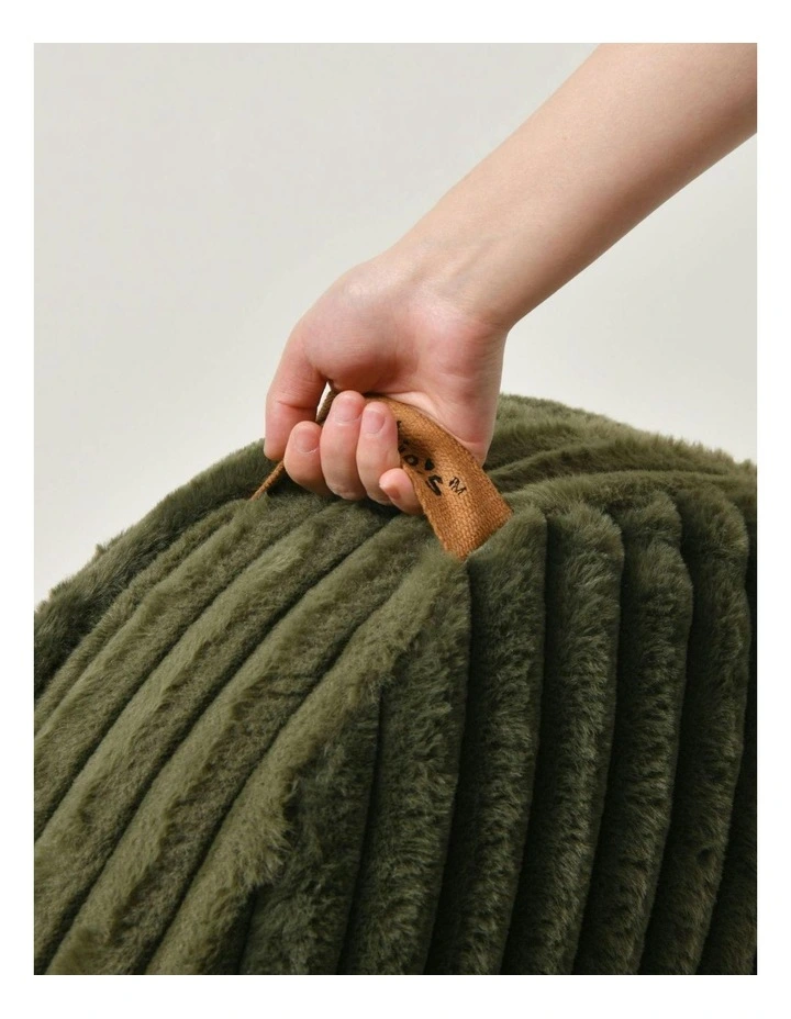 Cloud Crushed Foam Dog Bed in Olive image 6