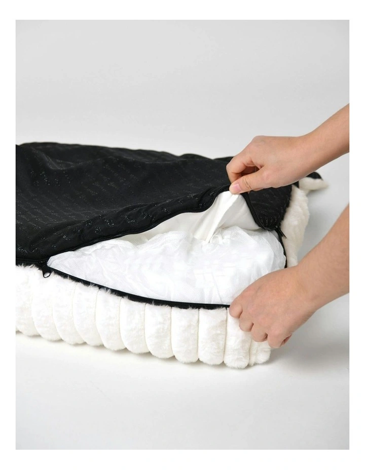 Cloud Bolster Sofa Protector Dog Bed in Cream image 6