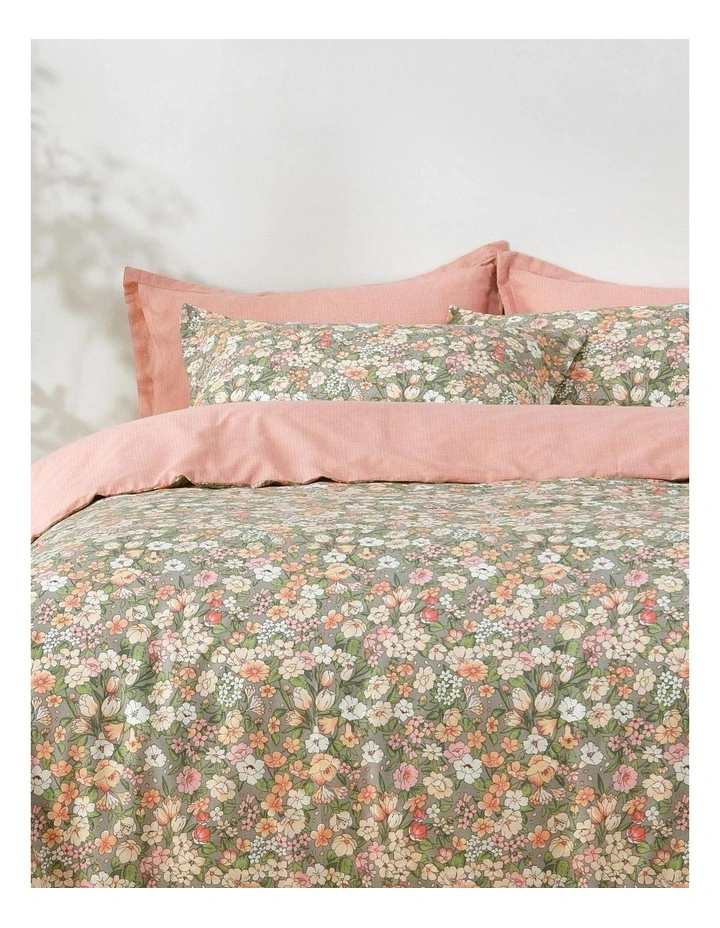 Mayfield 100% Cotton Reversible Quilt Cover Set in Multi image 5