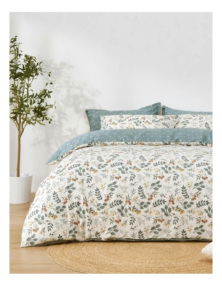 Vermont Cotton Reversible Quilt Cover Set in Multi image 1