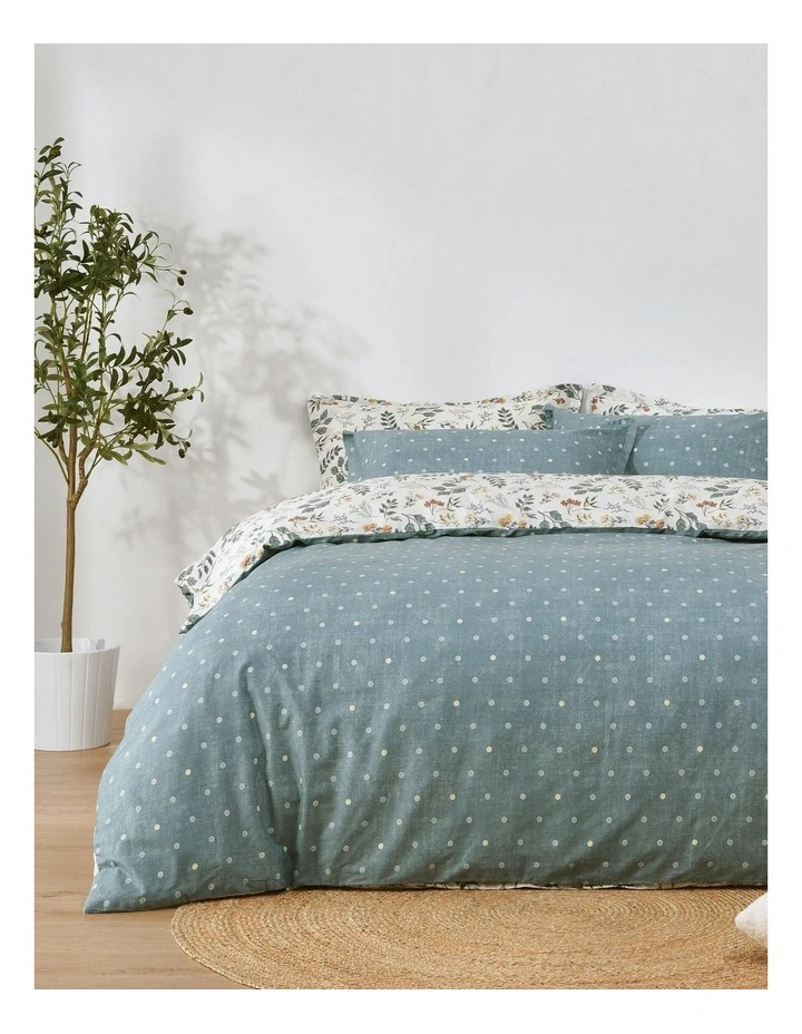 Vermont Cotton Reversible Quilt Cover Set in Multi image 2