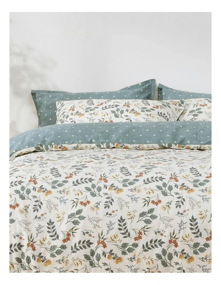 Vermont Cotton Reversible Quilt Cover Set in Multi image 5