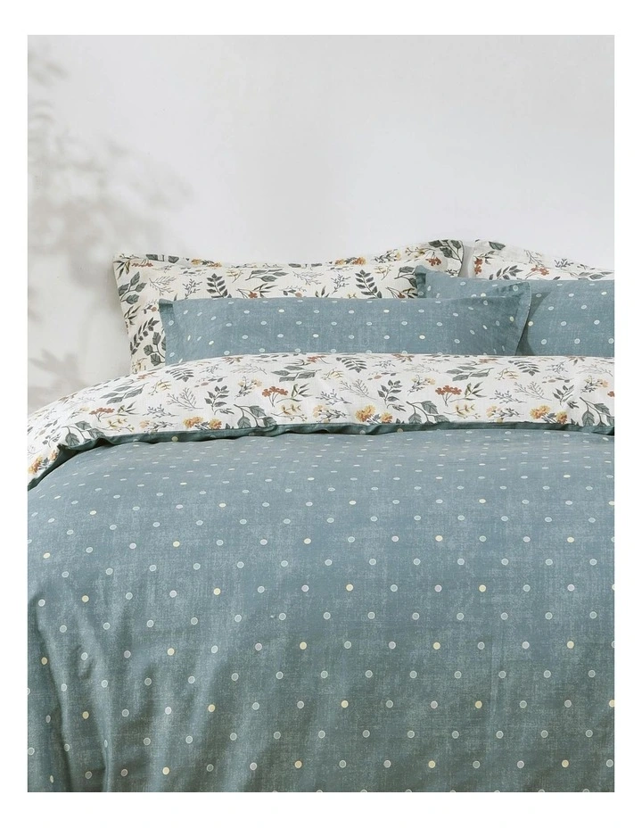 Vermont Cotton Reversible Quilt Cover Set in Multi image 6