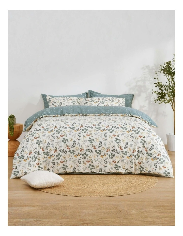 Vermont Cotton Reversible Quilt Cover Set in Multi image 7