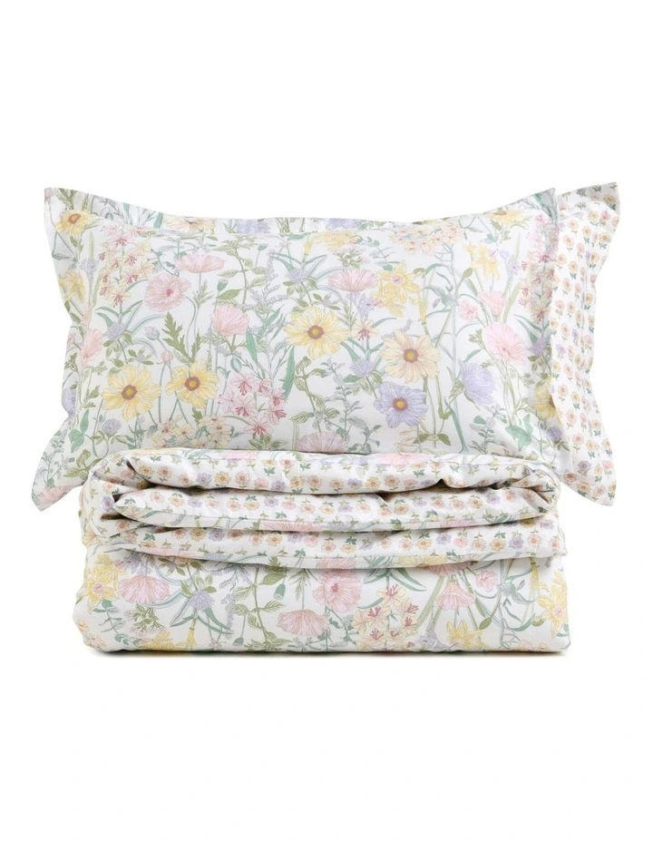 Amara Cotton Reversible Quilt Cover Set in Multi image 3