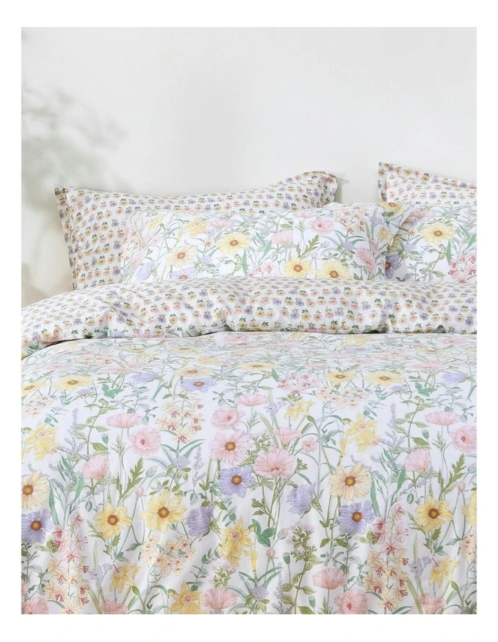 Amara Cotton Reversible Quilt Cover Set in Multi image 5