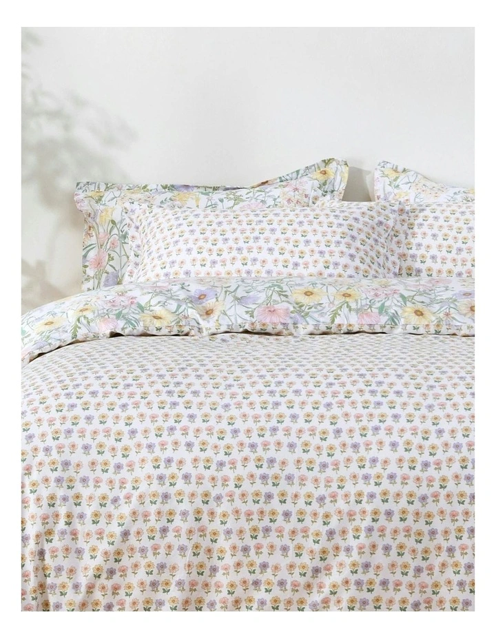 Amara Cotton Reversible Quilt Cover Set in Multi image 6