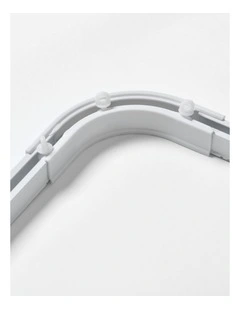 S-Fold Curtain Track Corner Connector in White