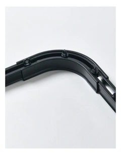 S-Fold Curtain Track Corner Connector in Black